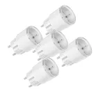 SHELLY Plug S Gen3 MTR dugalj, fehér, 5 db-os csomag