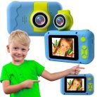 Extralink Kids Camera H135 kék, digitális fényképezőgép, szelfi objektív, 1080P, 2,0" kijelző