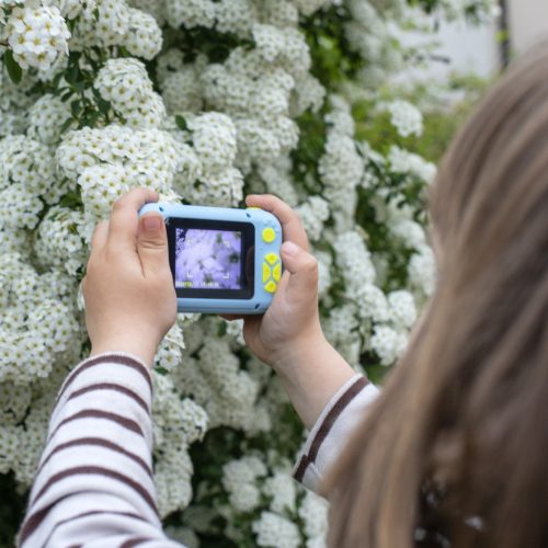 Extralink Kids Camera H135 kék, digitális fényképezőgép, szelfi objektív, 1080P, 2,0" kijelző