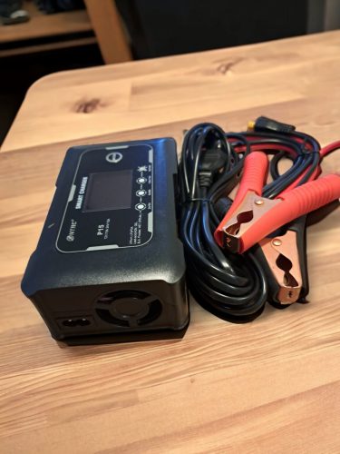 HTRC P15 12V/24V 15A Smart Ladegerät für Blei-Säure AGM GEL PB Lithium LiFePo4 Batterien mit Krokodilklemmen