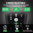 HTRC 3A Autobatterieladegerät, 6V/12V intelligentes automatisches Ladegerät, Erhaltungsladegerät für Autos, Motorräder, Boote,