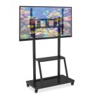 Techly mobil TV-állvány LED/LCD/PDP TV-khez, 5–100 hüvelyk, 150 kg teherbírás, polccal