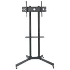 Techly mobiler TV-Ständer für LED/LCD TVs – 30–65 Zoll, 60 kg, 150 cm, verstellbar