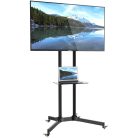 Techly mobiler TV-Ständer für LED/LCD TVs – 30–65 Zoll, 60 kg, 150 cm, verstellbar