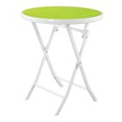 Kleine Black Forest Gartenmöbelset, zwei Stühle + weißer und grüner Tisch