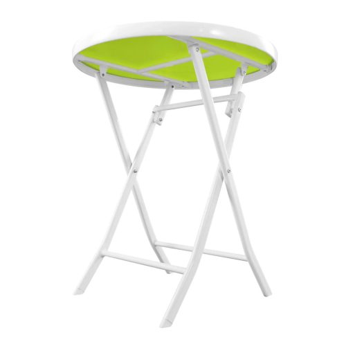 Kleine Black Forest Gartenmöbelset, zwei Stühle + weißer und grüner Tisch