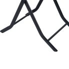 Black Forest kerti bútor szett, két szék + fekete asztal