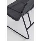 Black Forest Garden furniture set, textilene two chairs + sunbed + folding table black