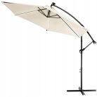 Black Forest Garden umbrella, 3m large cantilever beige