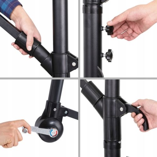 Black Forest Garden umbrella, 3m large cantilever beige