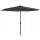 Black Forest Garten-Sonnenschirm, 3m groß zusammenklappbar Graphit