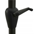 Black Forest Garten-Sonnenschirm, 3m groß zusammenklappbar Graphit