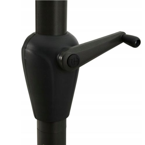 Black Forest Garten-Sonnenschirm, 3m groß zusammenklappbar Graphit