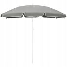 Faltbarer Garten-Sonnenschirm Black Forest, 2m grau