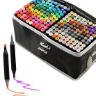 Extralink alcohol marker set, 204 colors, double-ended