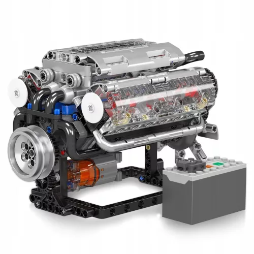 Mould King V8 Motor Bausatz 10088S - 552 Teile, Motorisiertes Modell