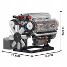 Mould King V8 Motor Bausatz 10088S - 552 Teile, Motorisiertes Modell