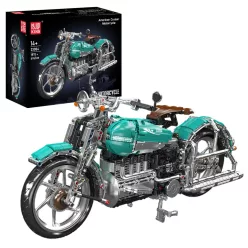   Mould King Amerikanischer Cruiser Motorrad Bausatz 23004 - 1971 Teile