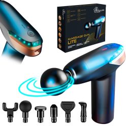   Extralink Lite Muscle Massager, 3200 RPM, 6 Interchangeable Heads