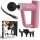 Extralink Mini Pink Muscle Massager with 4 interchangeable heads