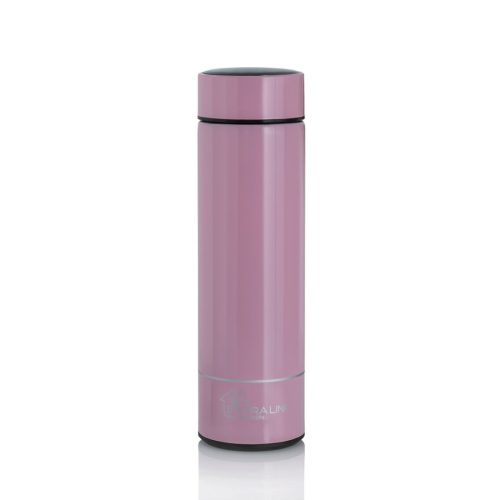 Extralink Smart Travel Mug, pink thermal mug with LED display
