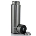 Extralink Smart Travel Mug, silberner Thermobecher mit LED-Display