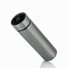 Extralink Smart Travel Mug, silberner Thermobecher mit LED-Display