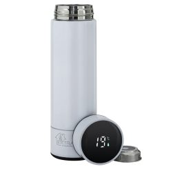   Extralink Smart Travel Mug, weißer Thermobecher mit Temperaturanzeige
