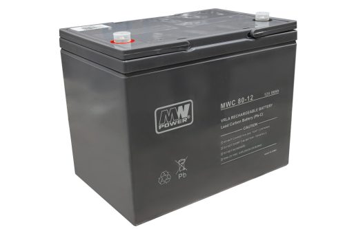 MPLPower MWC 80-12 12V 80Ah ólomszén VRLA akkumulátor