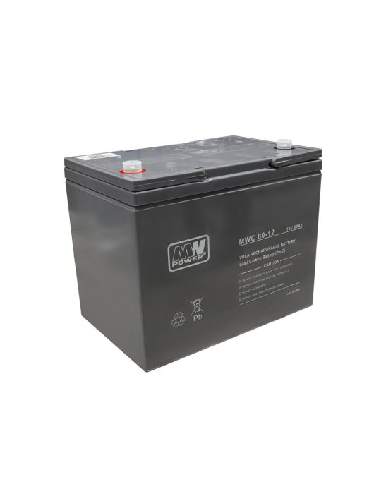 MPLPower MWC 80-12 12V 80 Ah ólomszén VRLA akkumulátor