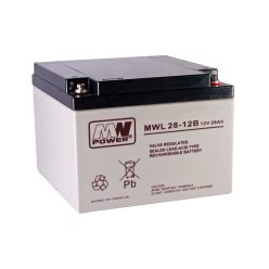 MPLPower MWL 28-12B 12V 28Ah AGM VRLA akkumulátor