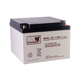 MPLPower MWL 28-12B 12V 28Ah AGM VRLA akkumulátor
