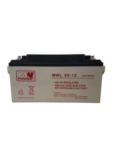 MPLPower MWL 80-12 12V 80Ah AGM VRLA akkumulátor