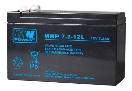 MPLPower MWP 7.2-12L 12V 7,2Ah AGM VRLA akkumulátor