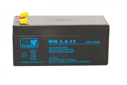 MPLPower MW 3.4-12 12V 3,4Ah AGM VRLA akkumulátor