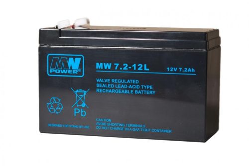 MPLPower MW 7.2-12(L) 12V 7,2Ah AGM VRLA akkumulátor