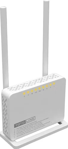Totolink ND300 V2 | WiFi Router | 300Mb/s, 2,4GHz, 3x RJ45 100Mb/s,1x RJ11, ADSL2/2+, 2x 5dBi