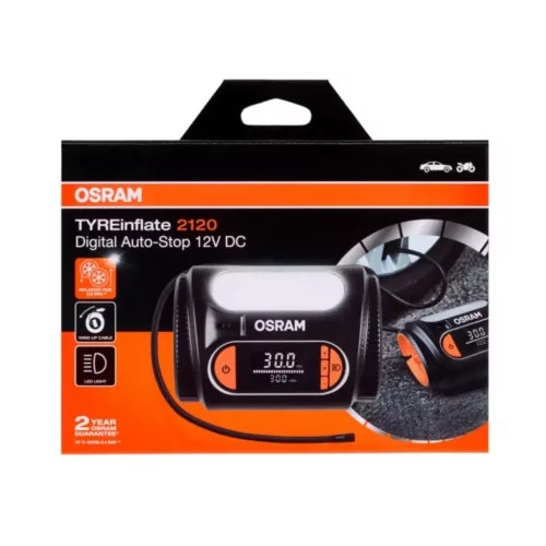 OSRAM TYREinflate 2120 kompresszor, 12 V