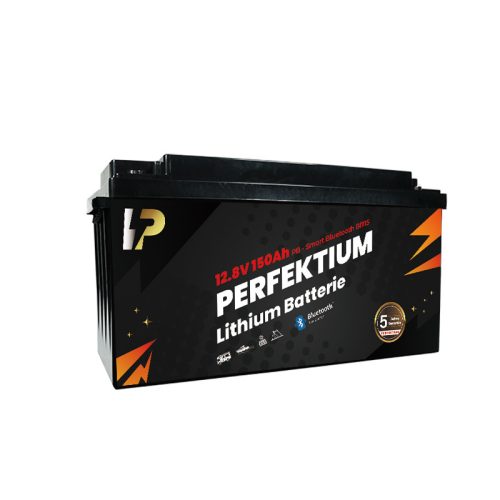 Perfektium PB series 12.8V 150Ah Lithium LiFePO4 battery (BMS, Bluetooth) for solar systems, motorhomes, boats