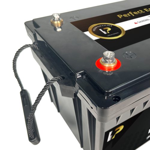 Perfektium PB series 12.8V 200Ah Lithium LiFePO4 battery (BMS, Bluetooth) for solar systems, RVs, boats