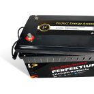 Perfektium PB series 12.8V 200Ah Lithium LiFePO4 battery (BMS, Bluetooth) for solar systems, RVs, boats