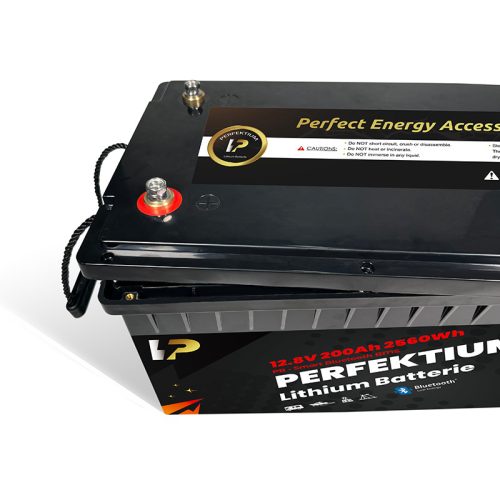 Perfektium PB series 12.8V 200Ah Lithium LiFePO4 battery (BMS, Bluetooth) for solar systems, RVs, boats