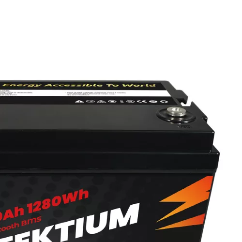 Perfektium PB-Serie 25.6V 100Ah Lithium LiFePO4 Akku (BMS, Bluetooth) für Solarsysteme, Wohnmobile, Boote