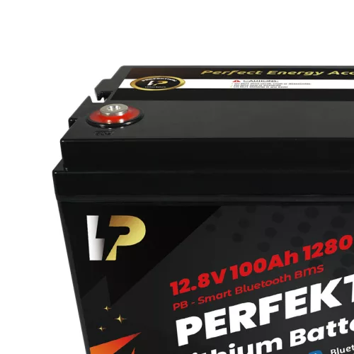 Perfektium PB-Serie 25.6V 100Ah Lithium LiFePO4 Akku (BMS, Bluetooth) für Solarsysteme, Wohnmobile, Boote