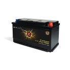 Perfektium PF series 12.8V 100Ah Underseat Lithium LiFePO4 battery (BMS, Bluetooth) for solar systems, RVs, boats