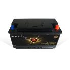 Perfektium PF series 12.8V 100Ah Underseat Lithium LiFePO4 battery (BMS, Bluetooth) for solar systems, RVs, boats