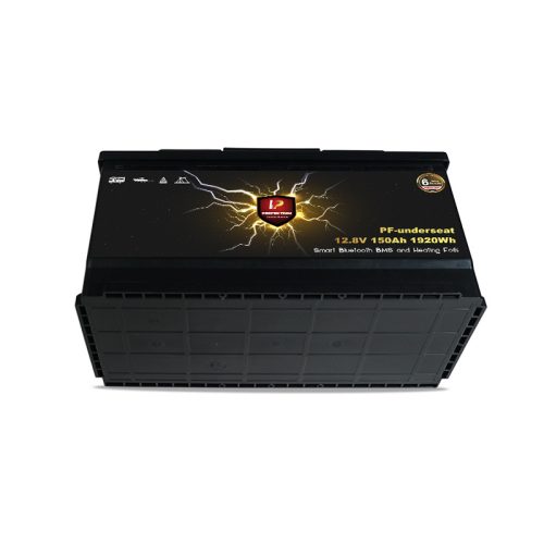 Perfektium PF sorozat 12.8V 150Ah Ülés alatti Lítium LiFePO4 akkumulátor (BMS, Bluetooth, Fűtőfólia) napelemes rendszerekhez, lakóautókhoz, hajókhoz