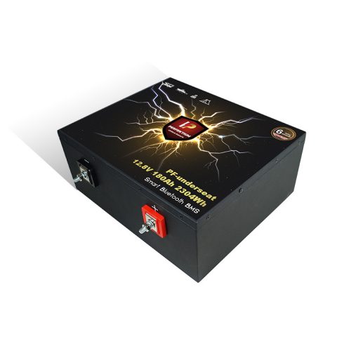 Perfektium PF series 12.8V 200Ah Underseat Lithium LiFePO4 battery (BMS, Bluetooth) for solar systems, RVs, boats