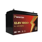 Perfektium PL Serie 12.8V 100Ah Lithium LiFePO4 Batterie (integriertes BMS und LCD-Display) für Solarsysteme, Wohnmobile, Boote