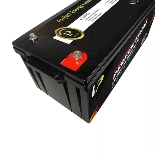 Perfektium PL Serie 12.8V 200Ah Lithium LiFePO4 Batterie (integriertes BMS und LCD-Display) für Solarsysteme, Wohnmobile, Boote